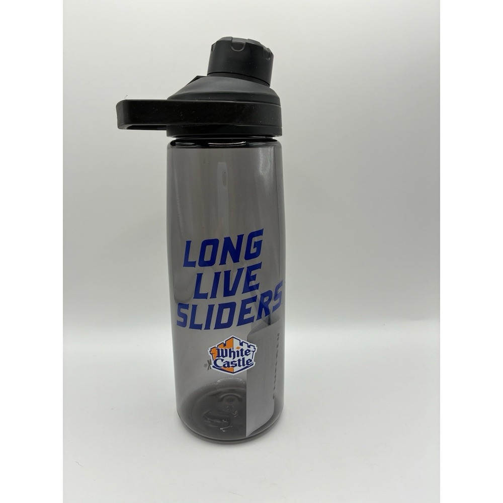 White Castle Camelback New Water Bottle Gray Long Live Sliders 22oz